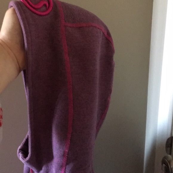 Lululemon Hot Pink and Grey Striped Hoodie - Picture 8 of 10